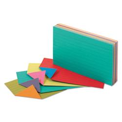 Extreme Index Cards, Ruled, 3 x 5, Assorted, 100/Pack