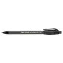 ComfortMate Ultra Ballpoint Pen, Retractable, Fine 0.8 mm, Black Ink, Black Barrel, Dozen