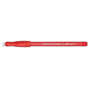 Eraser Mate Ballpoint Pen, Stick, Medium 1 mm, Red Ink, Red Barrel, Dozen