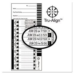 Time Clock Cards for Lathem Time 1600E, One Side, 4 x 9, 100/Pack