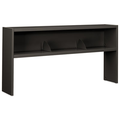 38000 Series Stack On Open Shelf Hutch, 72w x 13.5d x 34.75h, Charcoal