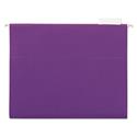 Deluxe Bright Color Hanging File Folders, Letter Size, 1/5-Cut Tab, Violet, 25/Box