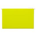 Deluxe Bright Color Hanging File Folders, Legal Size, 1/5-Cut Tabs, Yellow, 25/Box
