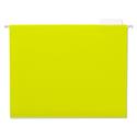 Deluxe Bright Color Hanging File Folders, Letter Size, 1/5-Cut Tabs, Yellow, 25/Box