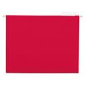 Deluxe Bright Color Hanging File Folders, Letter Size, 1/5-Cut Tabs, Red, 25/Box