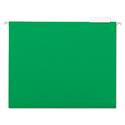 Deluxe Bright Color Hanging File Folders, Letter Size, 1/5-Cut Tabs, Bright Green, 25/Box