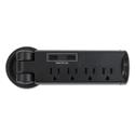 Pull-Up Power Module, 4 Outlets, 2 USB Ports, 8 ft Cord, Black