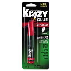 All Purpose Krazy Glue, 0.14 oz, Dries Clear