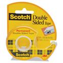 Double-Sided Permanent Tape in Handheld Dispenser, 1" Core, 0.5" x 20.83 ft, Clear