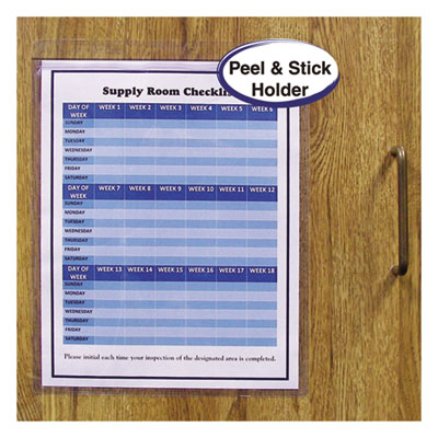 Self-Adhesive Shop Ticket Holders, Super Heavy, 50 Sheets, 9 x 12, 50/Box