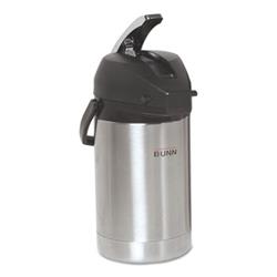 2.5 Liter Lever Action Airpot, Stainless Steel/Black