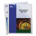 Vinyl Report Covers, 0.13" Capacity, 8.5 x 11, Clear/Clear, 50/Box