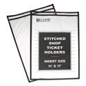 Shop Ticket Holders, Stitched, Both Sides Clear, 75", 11 x 17, 25/Box