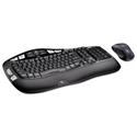 Mk550 Wireless Wave Keyboard + Mouse Combo, 2.4 Ghz Frequency/30 Ft Wireless Range, Black