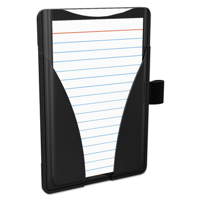 At Hand Note Card Case, Holds 25 3 x 5 Cards, 5.5 x 3.75 x 5.33, Poly, Black