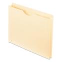 Manila Reinforced File Jackets, 2-Ply Straight Tab, Letter Size, Manila, 50/Box