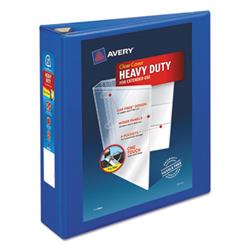 Heavy-Duty View Binder with DuraHinge and One Touch EZD Rings, 3 Rings, 2" Capacity, 11 x 8.5, Pacific Blue