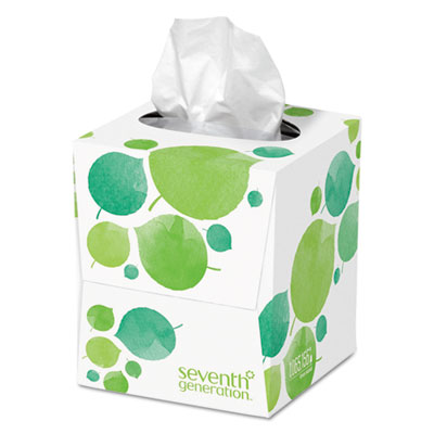 100% Recycled Facial Tissue, 2-Ply, White, 85 Sheets/Box