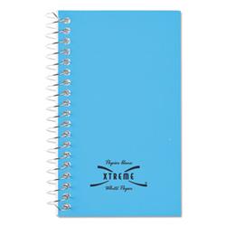 Paper Blanc Xtreme White Wirebound Memo Books, Narrow Rule, Randomly Assorted Cover Color, (60) 5 x 3 Sheets