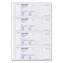 Money Receipt Book, Softcover, Two-Part Carbonless, 7 x 2.75, 4 Forms/Sheet, 200 Forms Total