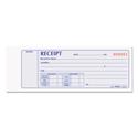 Receipt Book, Two-Part Carbonless, 7 x 2.75, 4 Forms/Sheet, 100 Forms Total