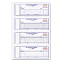 Purchase Order Book, 5 Lines, Two-Part Carbonless, 7 x 2.75, 4 Forms/Sheet, 400 Forms Total