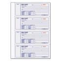 Money Receipt Book, Hardcover, Three-Part Carbonless, 7 x 2.75, 4 Forms/Sheet, 200 Forms Total