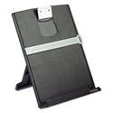 Fold-Flat Freestanding Desktop Copyholder, Plastic, 150 Sheet Capacity, Black