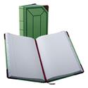 Account Record Book, Record-Style Rule, Green/Black/Red Cover, 12.13 x 7.44 Sheets, 500 Sheets/Book