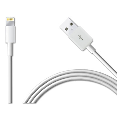 Apple Lightning Cable, 3.5 ft, White