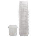 Classicware Tumblers, 9 oz, Plastic, Clear, Rocks Glass, 16/Bag, 15 Bag/Carton