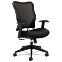 VL702 Mesh High-Back Task Chair, Supports Up to 250 lb, 18.5" to 23.5" Seat Height, Black