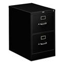310 Series Vertical File, 2 Legal-Size File Drawers, Black, 18.25