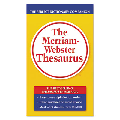 The Merriam-Webster Thesaurus, Dictionary Companion, Paperback, 800 Pages