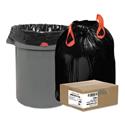 Heavy-Duty Trash Bags, Drawstring, 33 gal, 1.2 mil, 33.5" x 38", Black, 25 Bags/Roll, 6 Rolls/Box