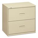 400 Series Lateral File, 2 Legal/Letter-Size File Drawers, Putty, 36" x 18" x 28"