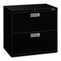 Brigade 600 Series Lateral File, 2 Legal/Letter-Size File Drawers, Black, 30