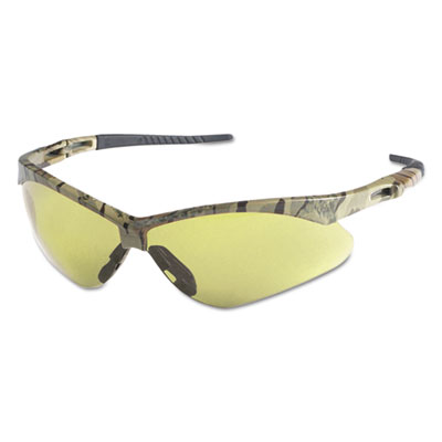 Nemesis Safety Glasses, Camo Frame, Amber Anti-Fog Lens