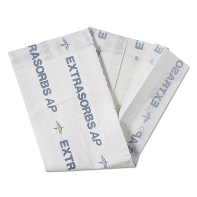 Extrasorbs Air-Permeable Disposable DryPads, 30" x 36", White, 5 Pads/Pack