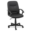 Executive Office Chair, Supports Up to 250 lb, 16.54" to 19.84" Seat Height, Black