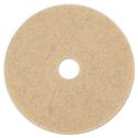 Natural Hog Hair Burnishing Floor Pads, 21" Diameter, Tan, 5/Carton