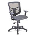 Alera Elusion Series Mesh Mid-Back Swivel/Tilt Chair, Supports Up to 275 lb, 17.9" to 21.6" Seat Height, Black