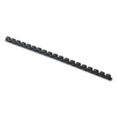 Plastic Comb Bindings, 5/16" Diameter, 40 Sheet Capacity, Black, 100/Pack