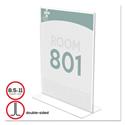 Superior Image Double Sided Sign Holder, 8.5 x 11 Insert, Clear