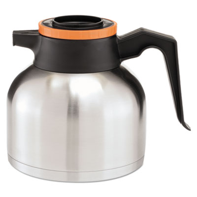 1.9 Liter Thermal Carafe, Stainless Steel/Black/Orange (Decaf)