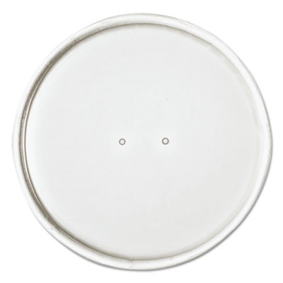 Paper Lids For 32 Oz Food Containers, Vented, 4.6" Diameter X 0.7"h, White, 25/bag, 20 Bags/carton