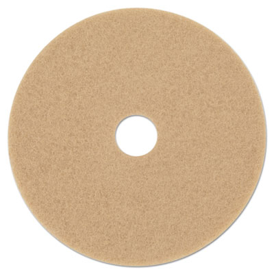 Ultra High-Speed Floor Burnishing Pads 3400, 20" Diameter, Tan, 5/Carton