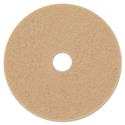 Ultra High-Speed Floor Burnishing Pads 3400, 20" Diameter, Tan, 5/Carton