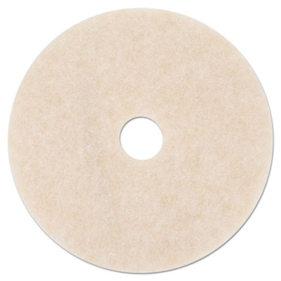 Ultra High-Speed TopLine Floor Burnishing Pads 3200, 20" Diameter, White/Amber, 5/Carton