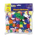 Plastic Button Assortment, 1 lb, Assorted Colors/Shapes/Sizes